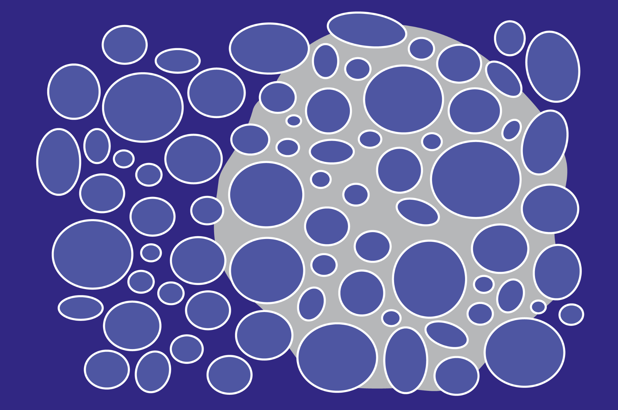 porous structure filled with gas